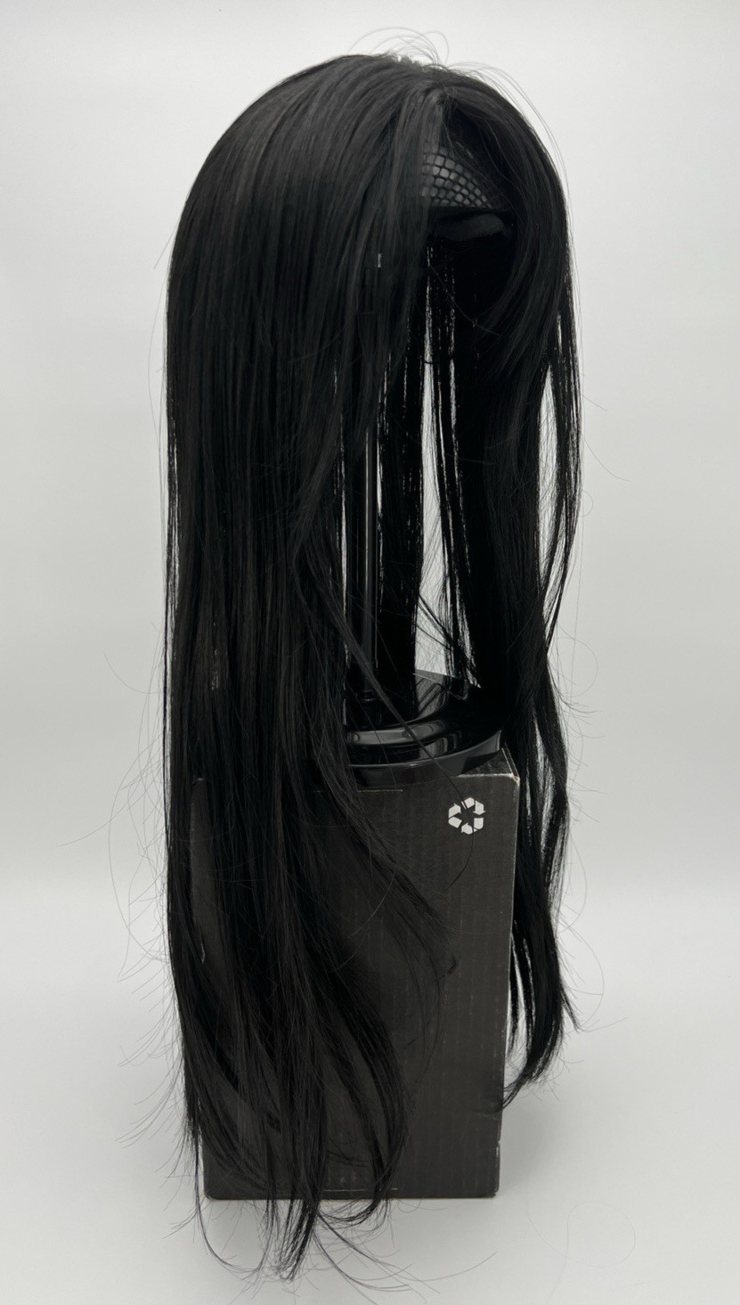 Black Long Layered Straight 25in Women Premium Hair Topper