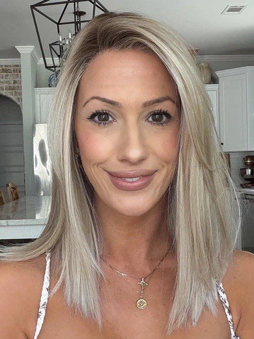 NEW IN BOX BELLE TRESS WIG CT-1012 CALABASAS MONO TOP in ALPINE CREAM R BLONDE