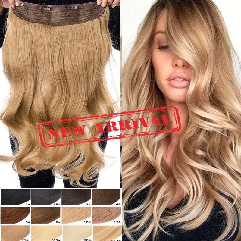 Real Thick 110g+ Clip In Remy Human Hair Extensions One Piece Weave Weft E580