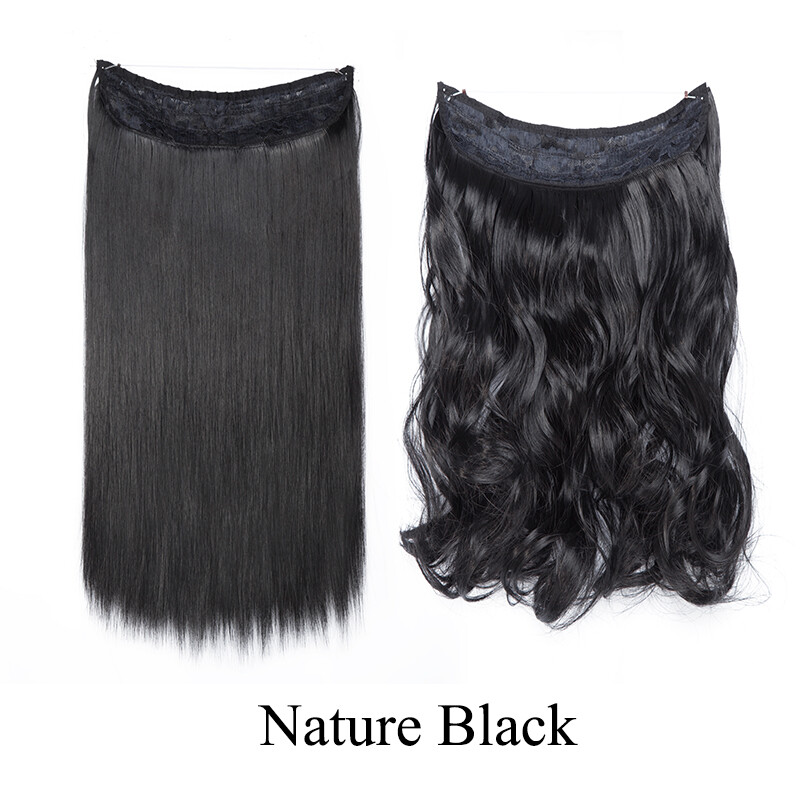 20/24″ Real Thick Half Head Secret Wire Hair Extension Headband Hairpieces