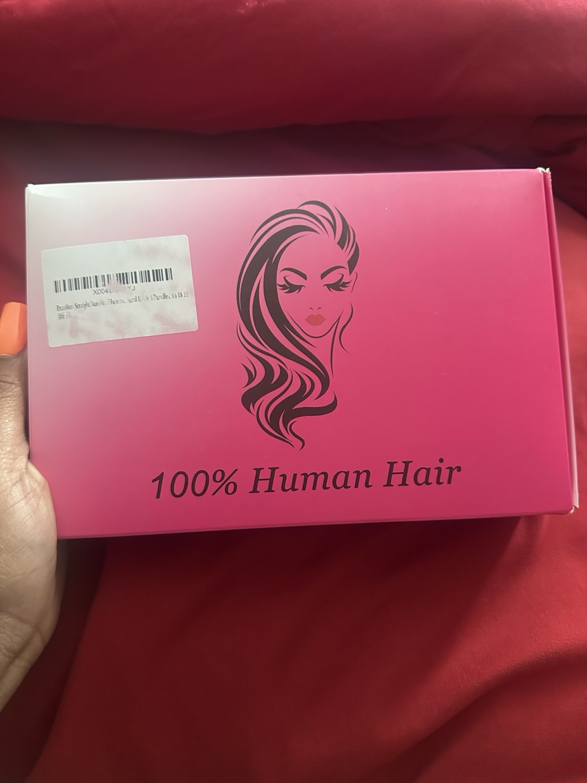Brazilian 100% Human Hair Straight Weft Bundles Black 16/18/20 in (3)