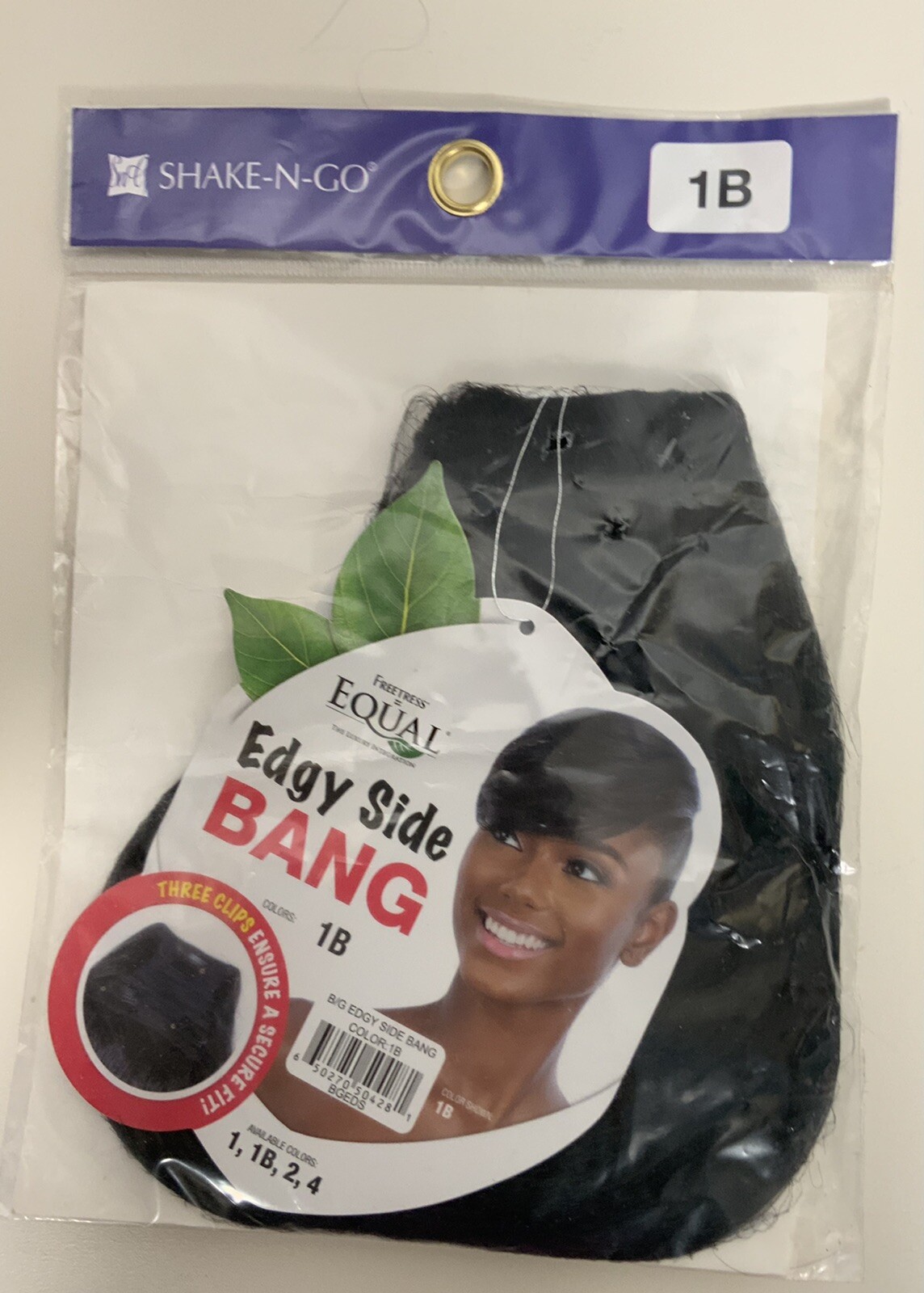 New! 5 Piece Lot Hair Extensions 18” Side Bang, Silk Micro S Curl Black A-12 NEW