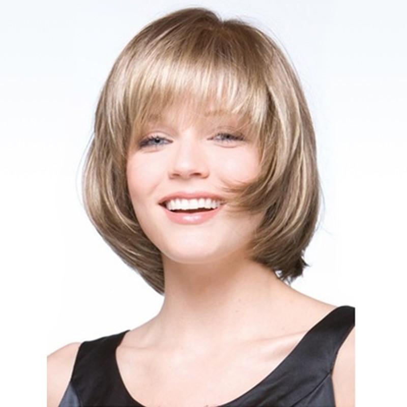 Lady 26cm Short Synthetic Wig Fashion Hairpiece Casual Party Cosplay Wear