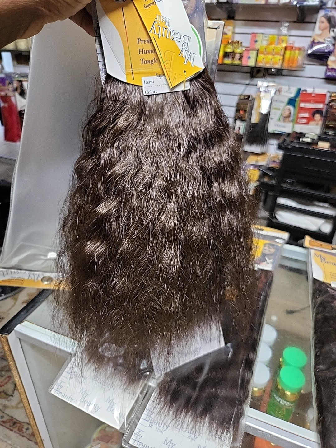 Super Weave Human Hair WET AND WAVY 14 Inches 4pks Colour 4