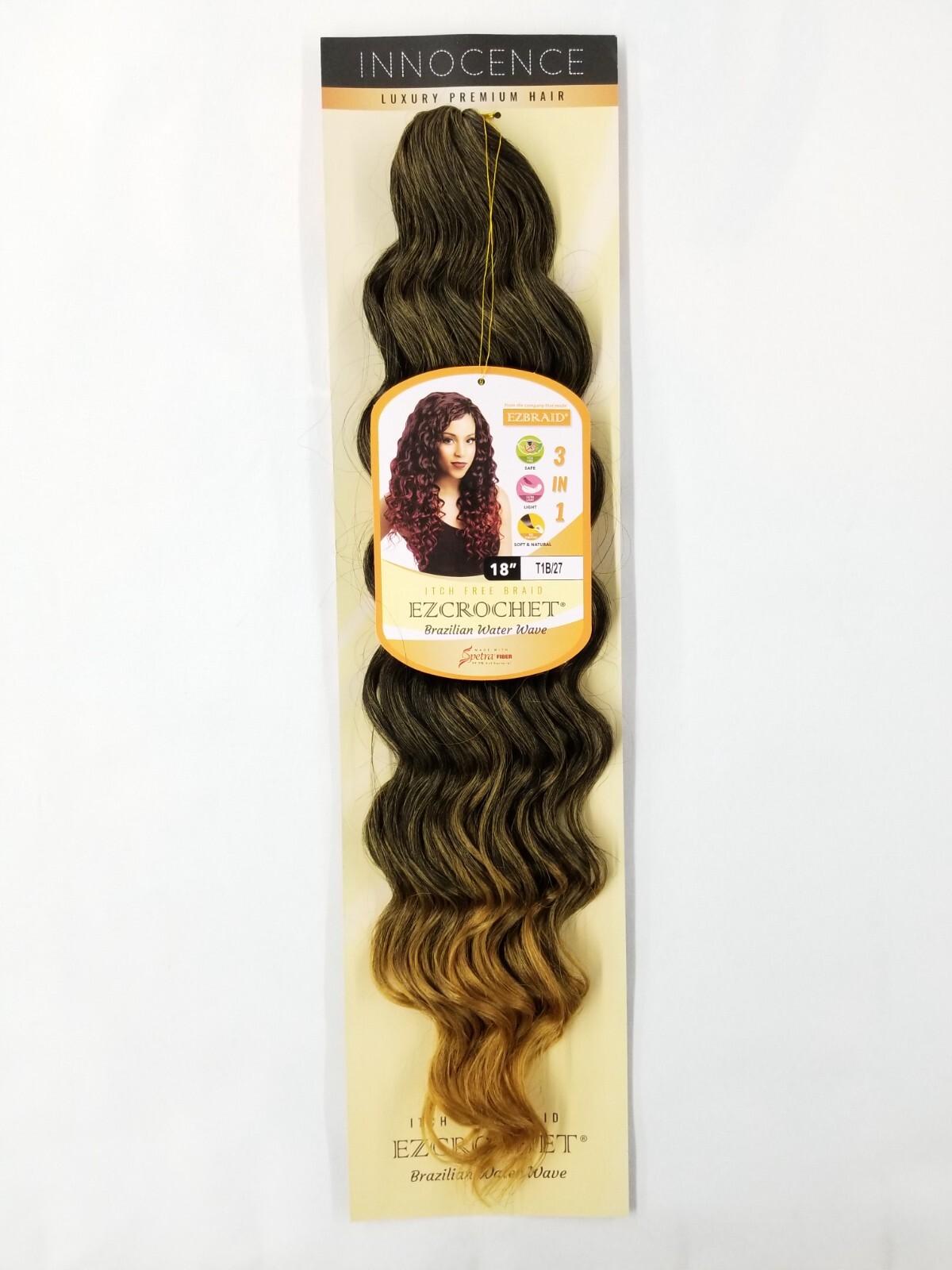 I&I Hair Innocence EZCROCHET Water Wave Crochet Braiding Hair Spectra 18″