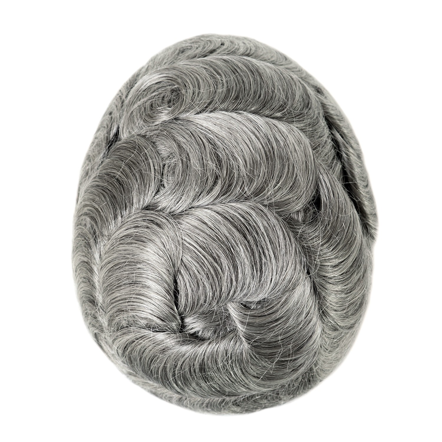 Mens Human Poly Skin Hair Toupee Replacement System Skin Toupee Hairpieces 8X10