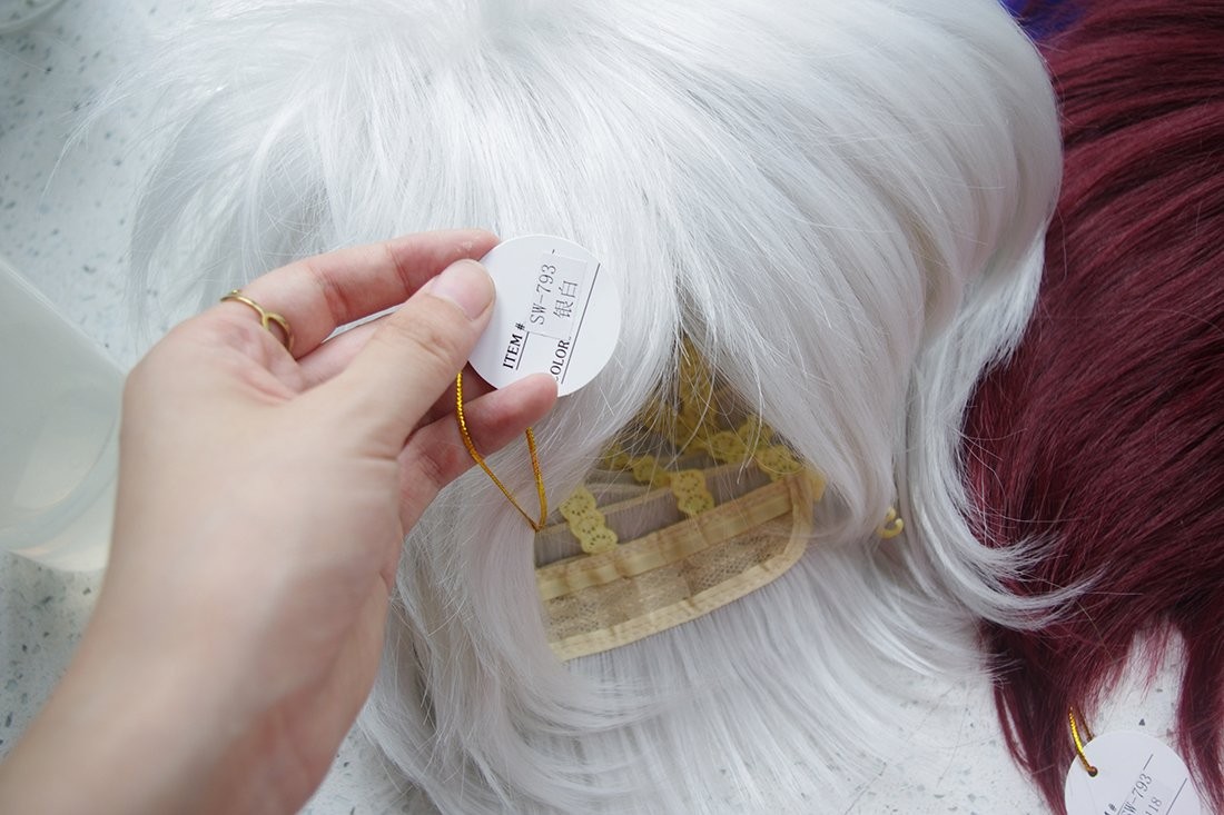 Short Fluffy Straight Wig, Silver White, Unisex, Men, Women, One Size, Cosplay