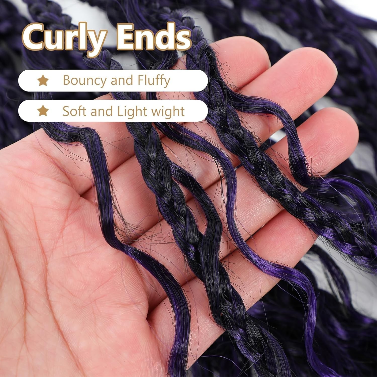 Bohemian Curly Crochet Hair 14″ – 8 Packs for Black Women