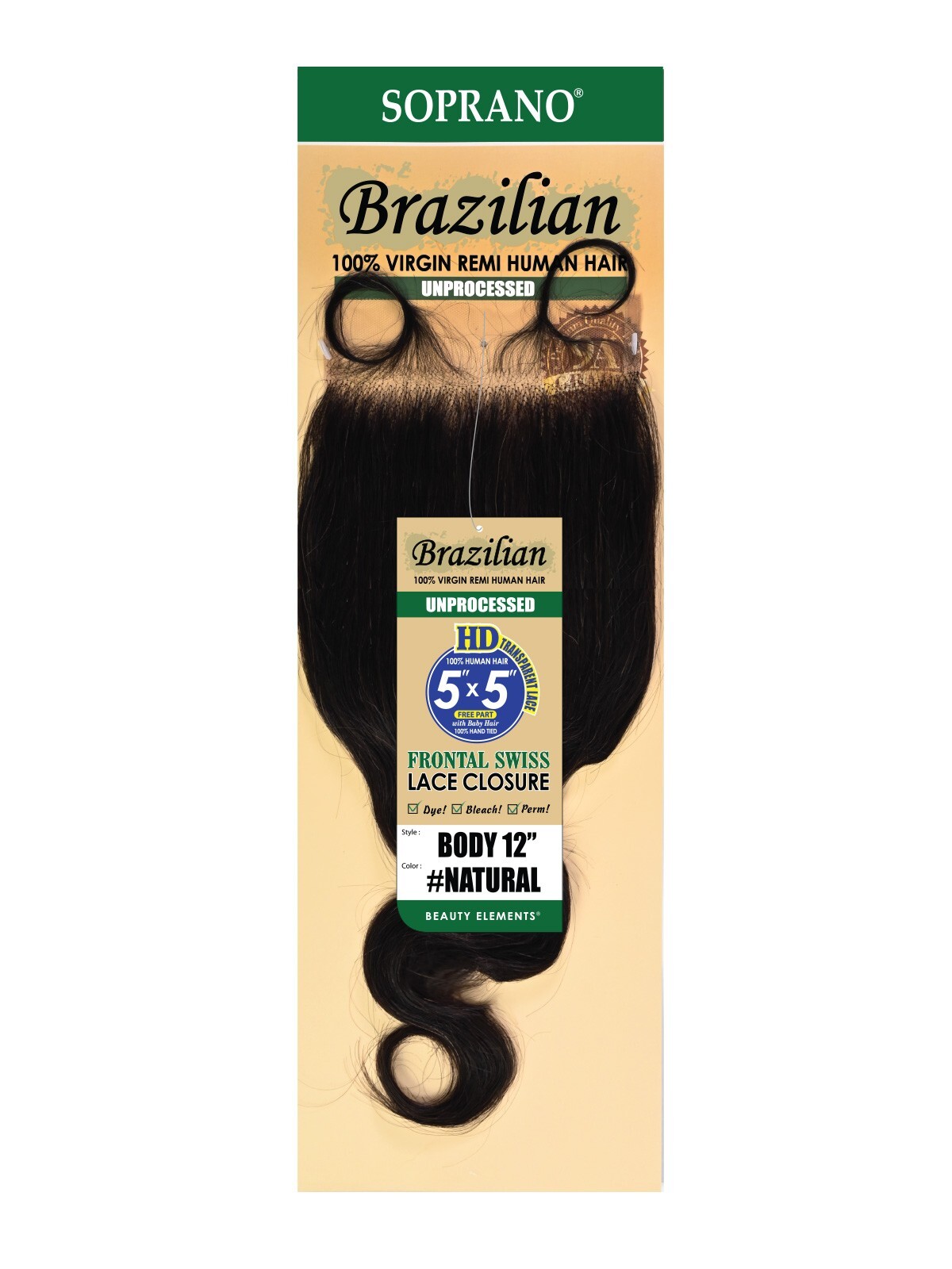 SOPRANO BRAZILIAN_REMI_5X5_HD_FULL_LACE CLOSURE_BODY_WAVE_10″_#NATURAL