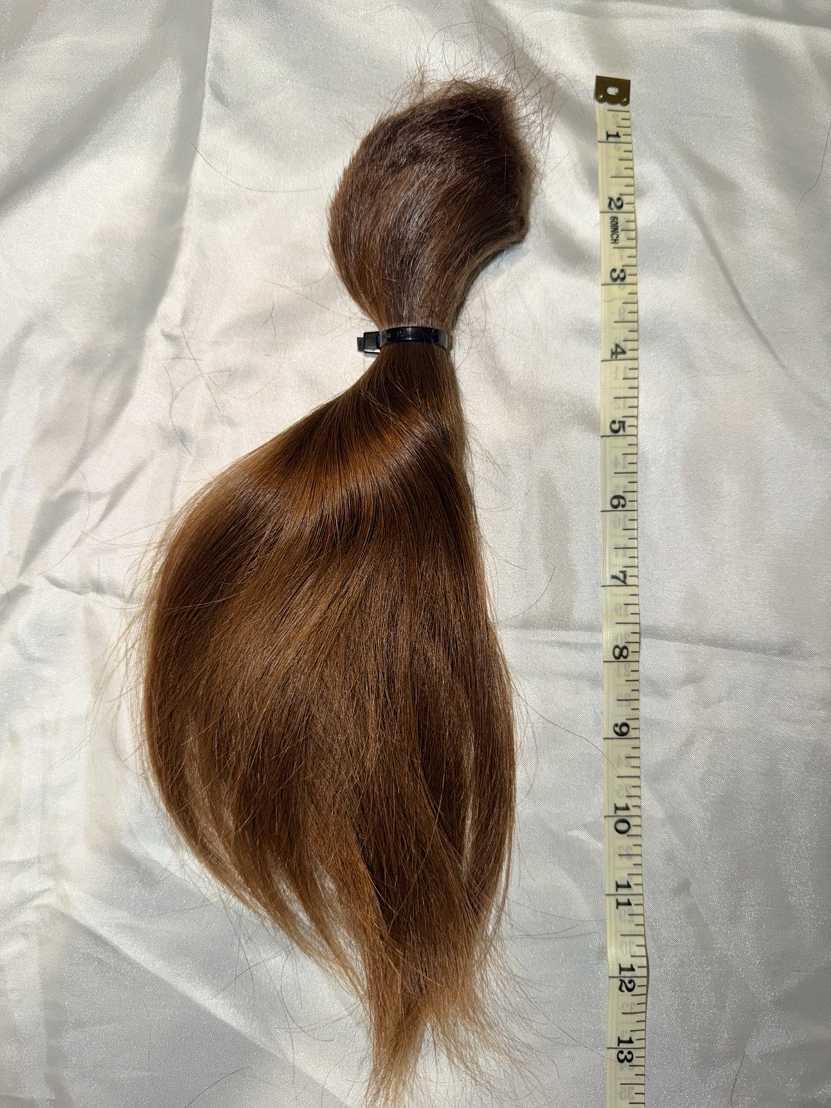 12 Inch, 69g Beautiful Human Hair Cut Ponytail, Fresh From Salon Single Donor. 4