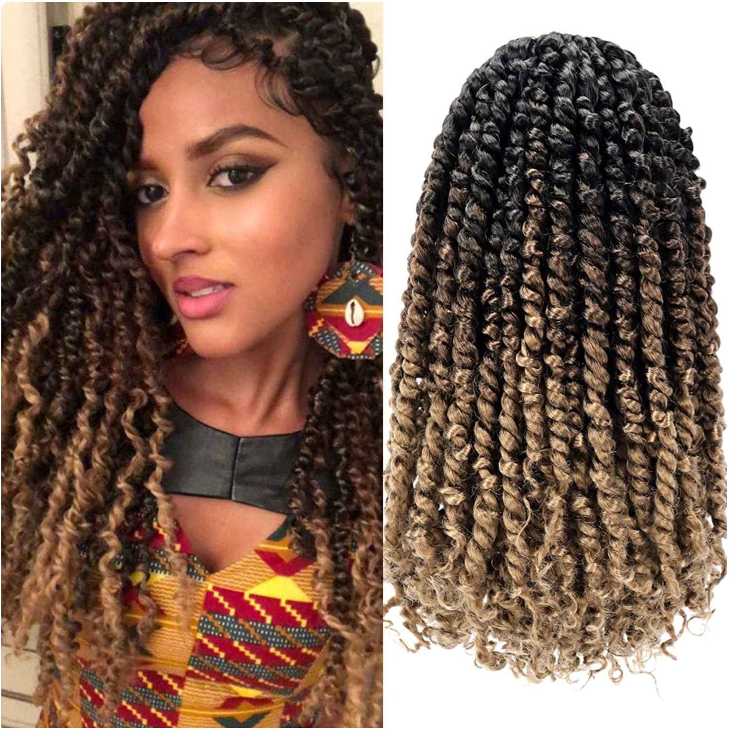 Durable 12 Inch Pre-looped Crochet Braids – 8 Packs for Gorgeous Passion Twists