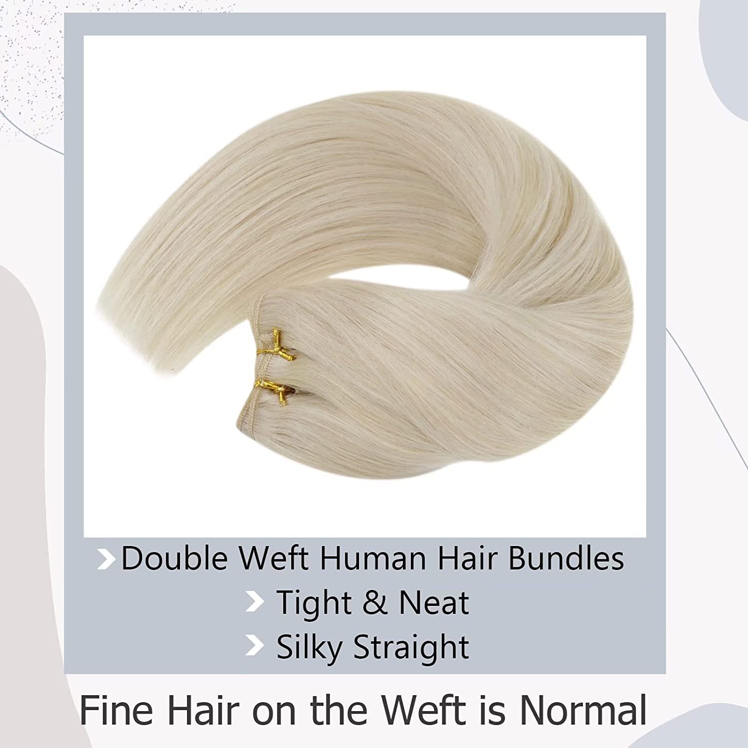 Double Weave Sew in Virgin Human Hair Extensions Machine Weft Hair Full Head100g