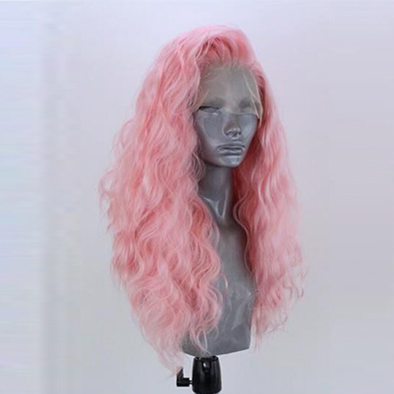 Long Deep Wave Hair Synthetic Lace Front Wig High Temperature Fiber Hair Wigs