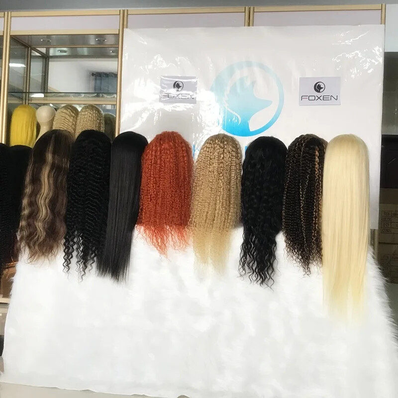 Human Pre Plucked Bleached Knots Lace Wig Transparent Raw Hair Lace Front Wigs