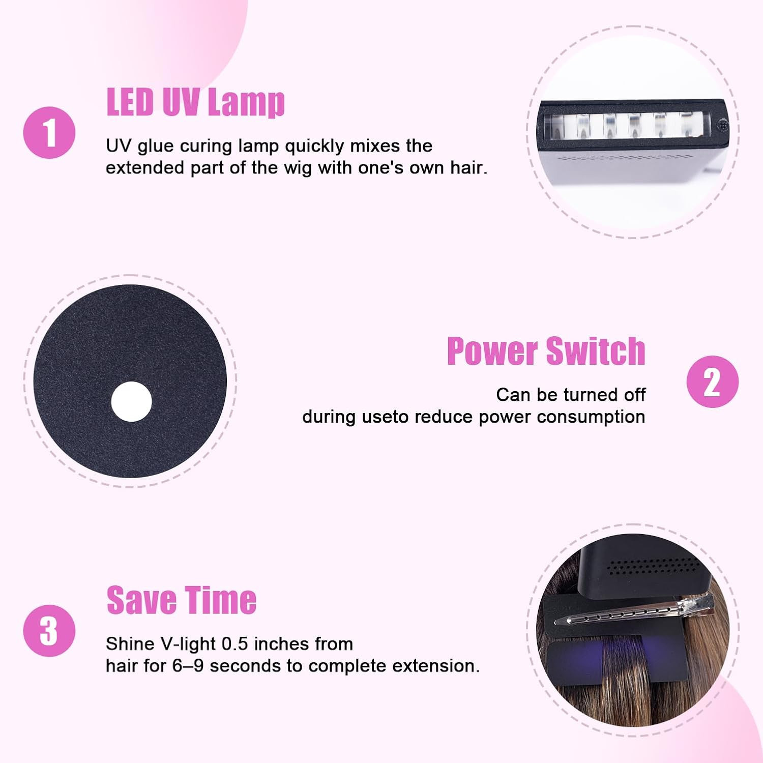 V Light Hair Extensions Kit – Complete Set with Machine, Glue & Remover