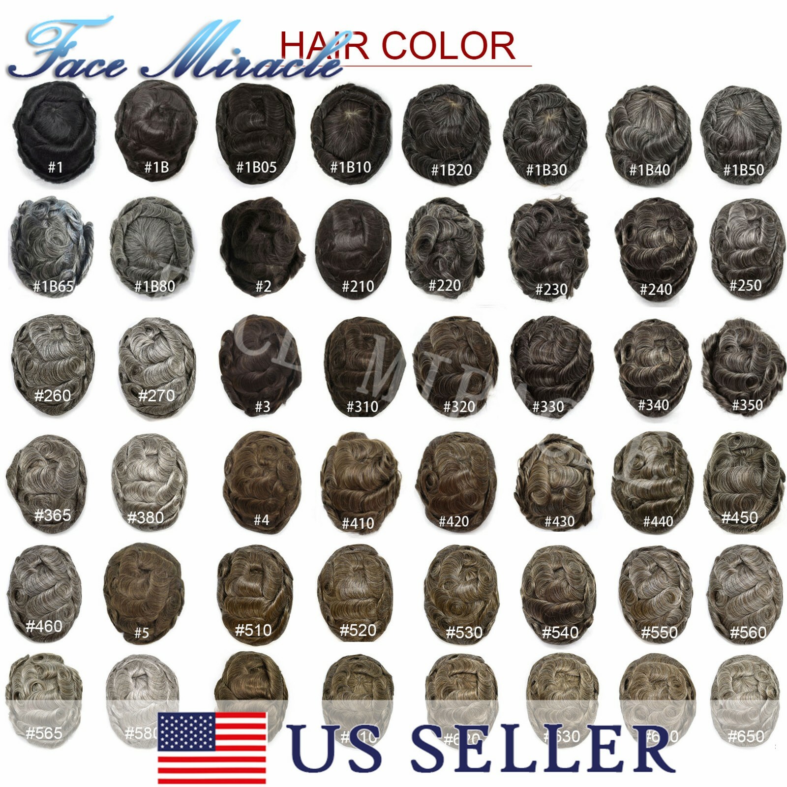 Custom Various Mens Toupee 100% Human Hair Piece Replacement System Wig For Men