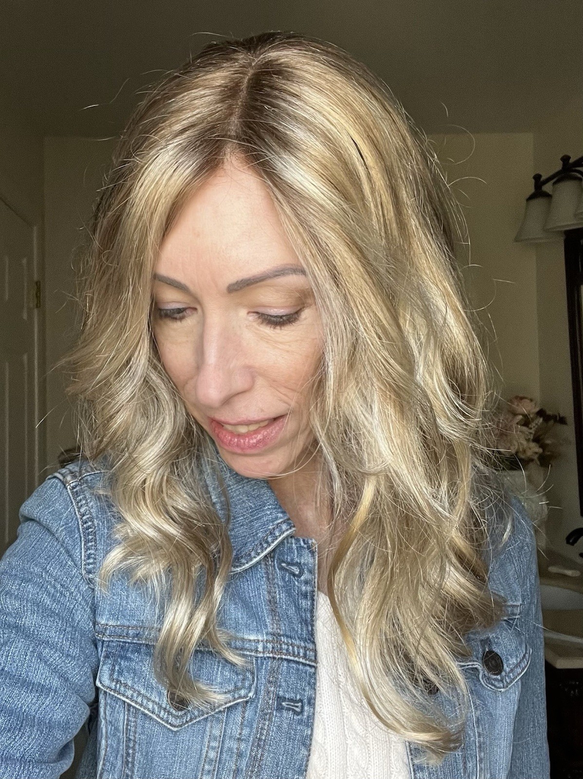 Jon Renau Top Smart Wavy Hair Topper Malibu Blonde Mono Top Lace Front MODIFIED