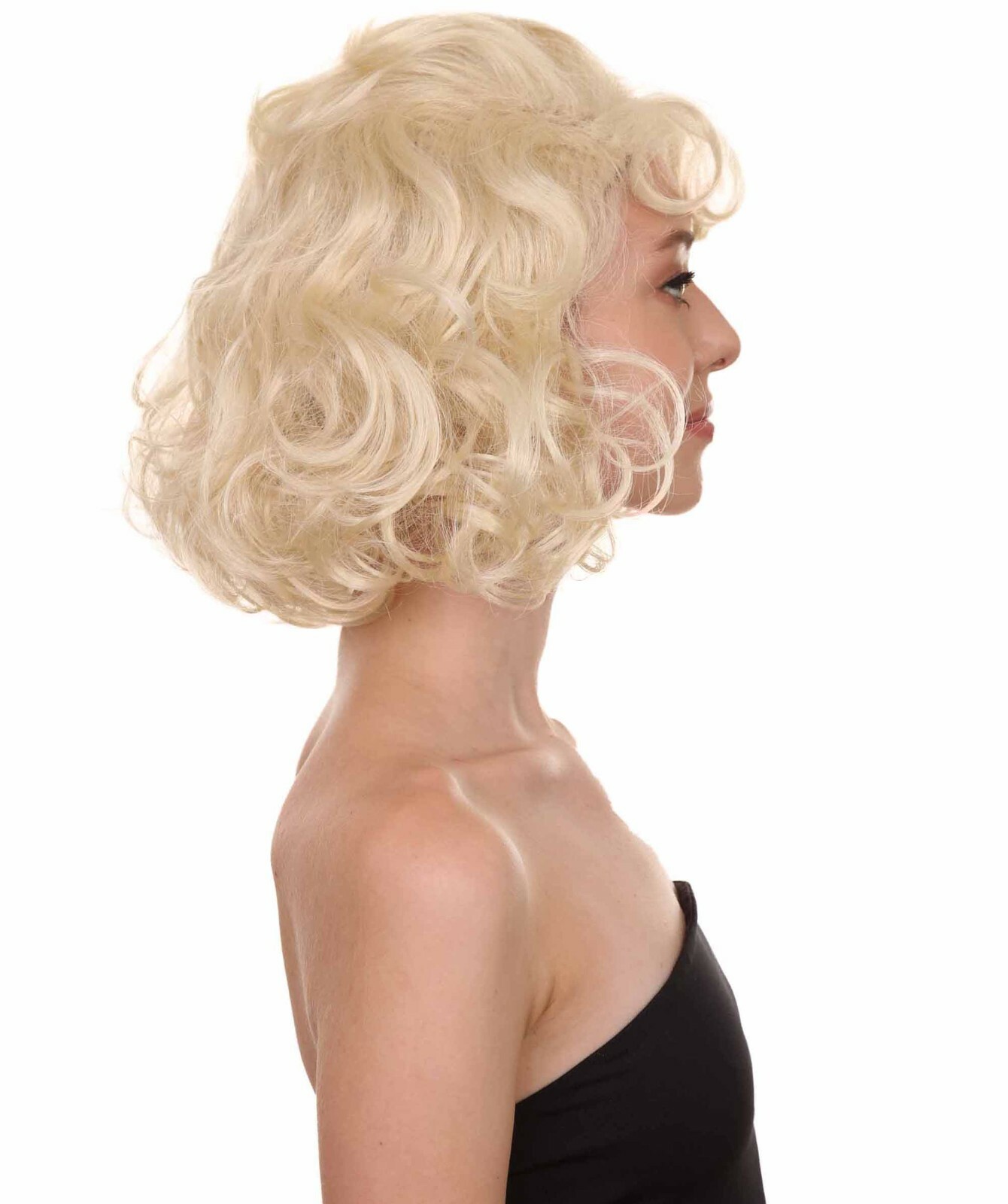 50’s Curly Wig | Blonde Vintage Wig | Premium Breathable Capless Cap HW-1584A