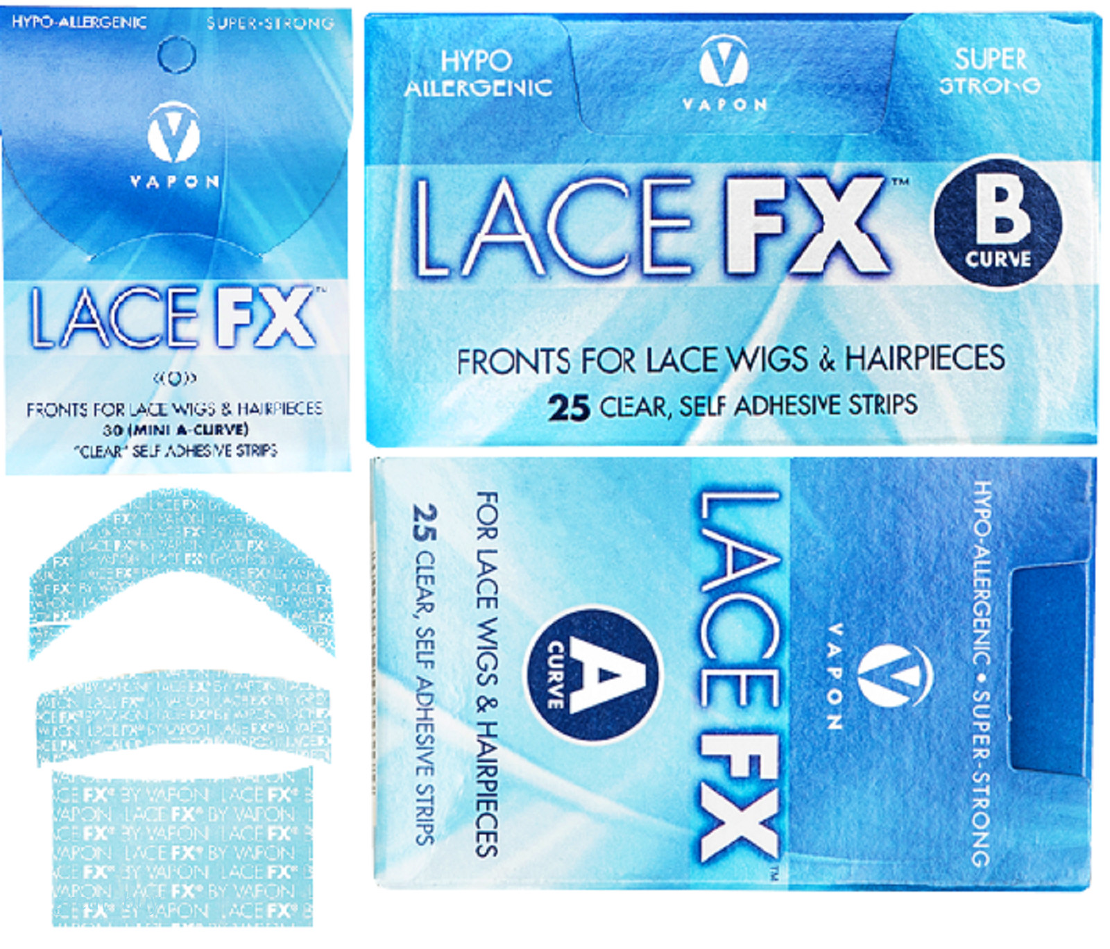 Vapon LACE Curve FX A25,FX B25,FX Mini”A”Fronts Lace Wigs&Hairpiece,Clear Pick 1