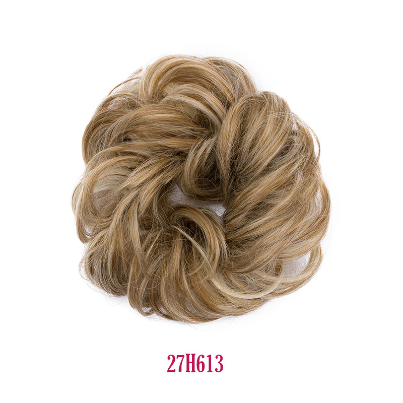 LARGE 100% SOFT Messy Bun Scrunchie Hair Extension Ponytail As Human Hair Piece