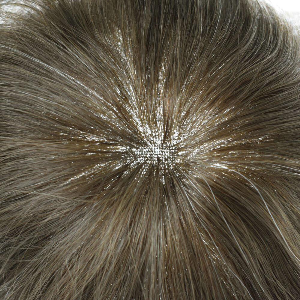 French Lace Front Mens Toupee Poly Pu Hairpiece Natural Hair Replacement Systems