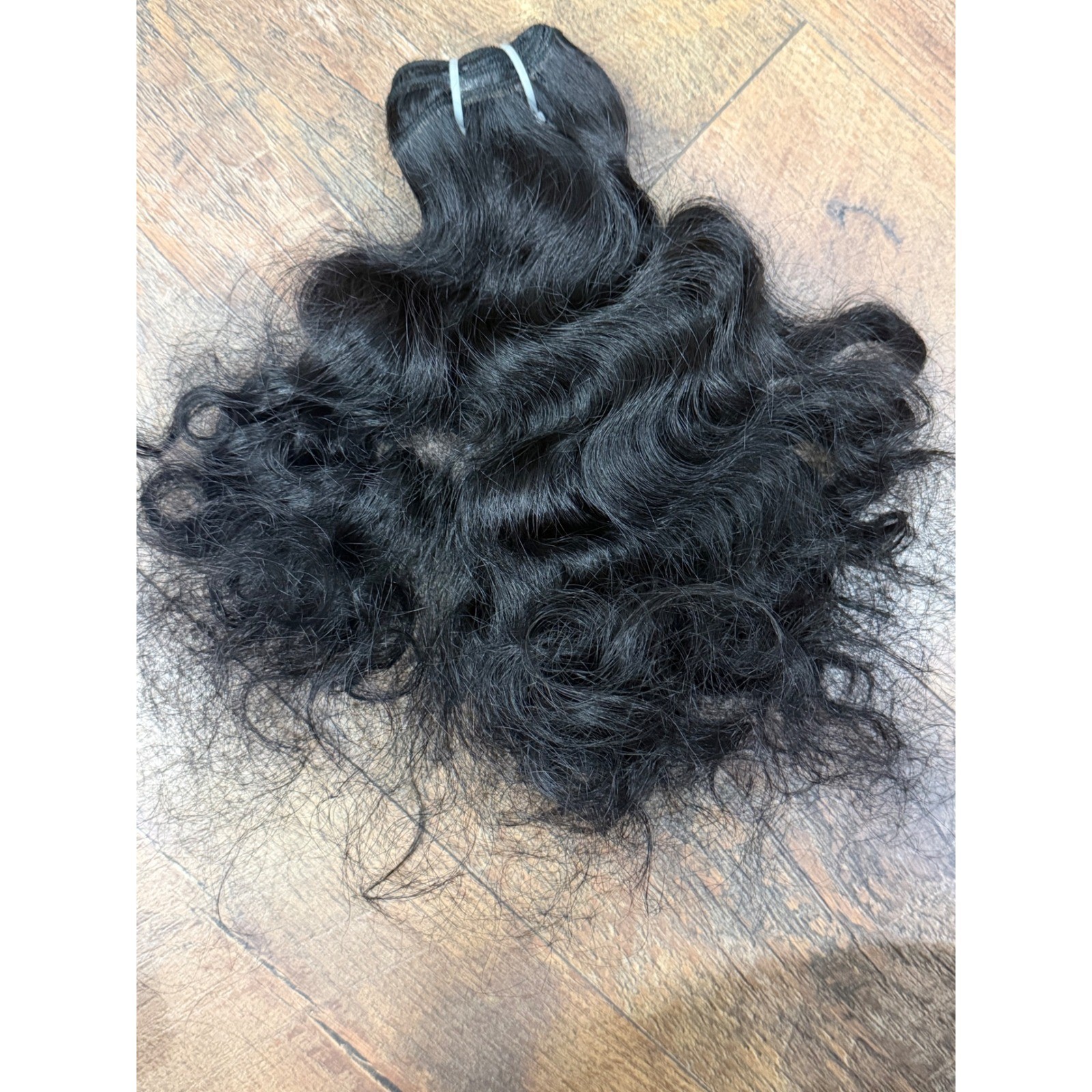 14″ Raw Filipino Jet Black Curly Hair Bundle