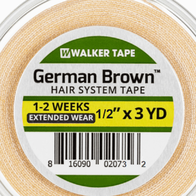WALKER German Brown Liner Cloth Tape Roll 1/2″ x 3 yds toupee lace wig hairpiece