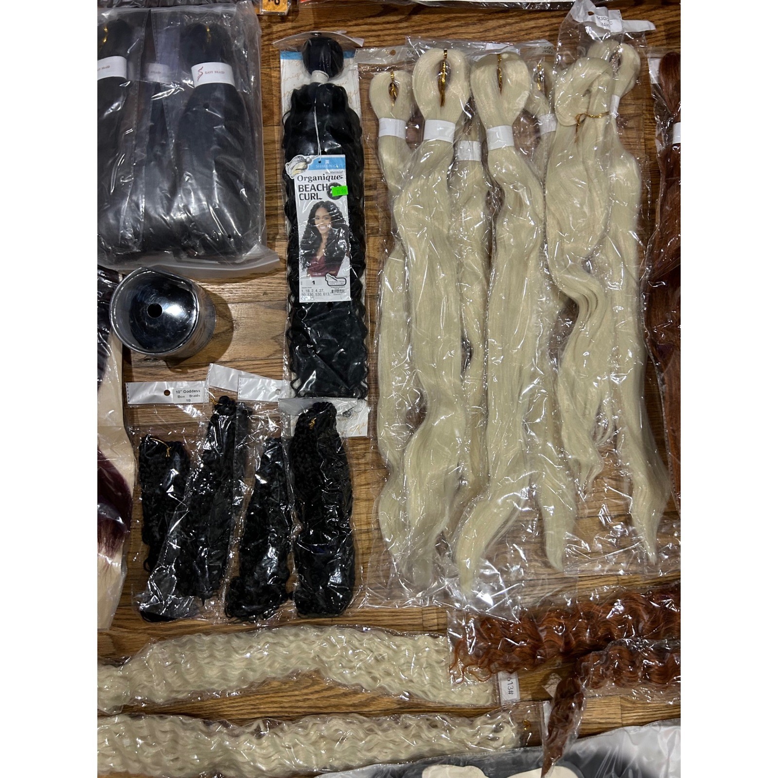 Hair Extensions Assorted Lot of 38 Kanekalon Braiding Hair Styles Brown Blonde