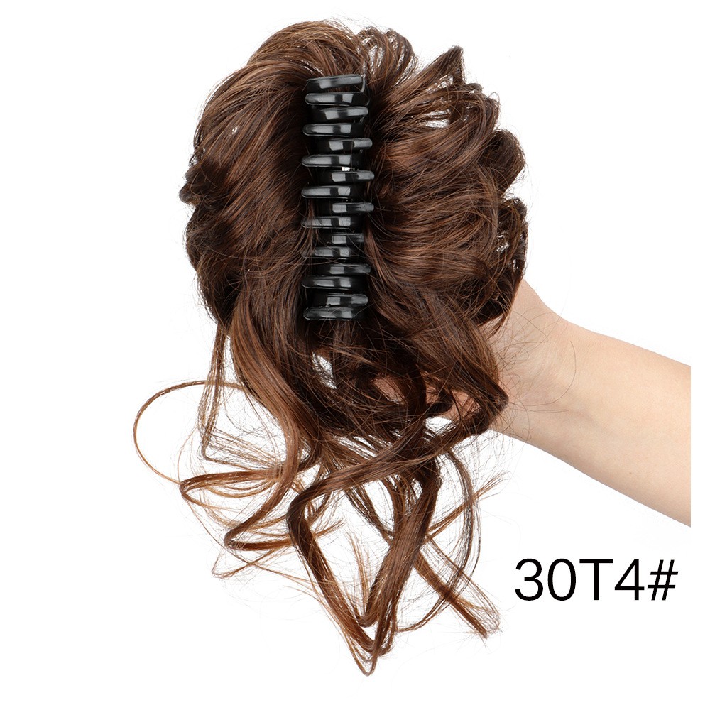 Hair Claw Clip Short Ponytail Hair Extensions DIY Bendable Metals Messy Bun