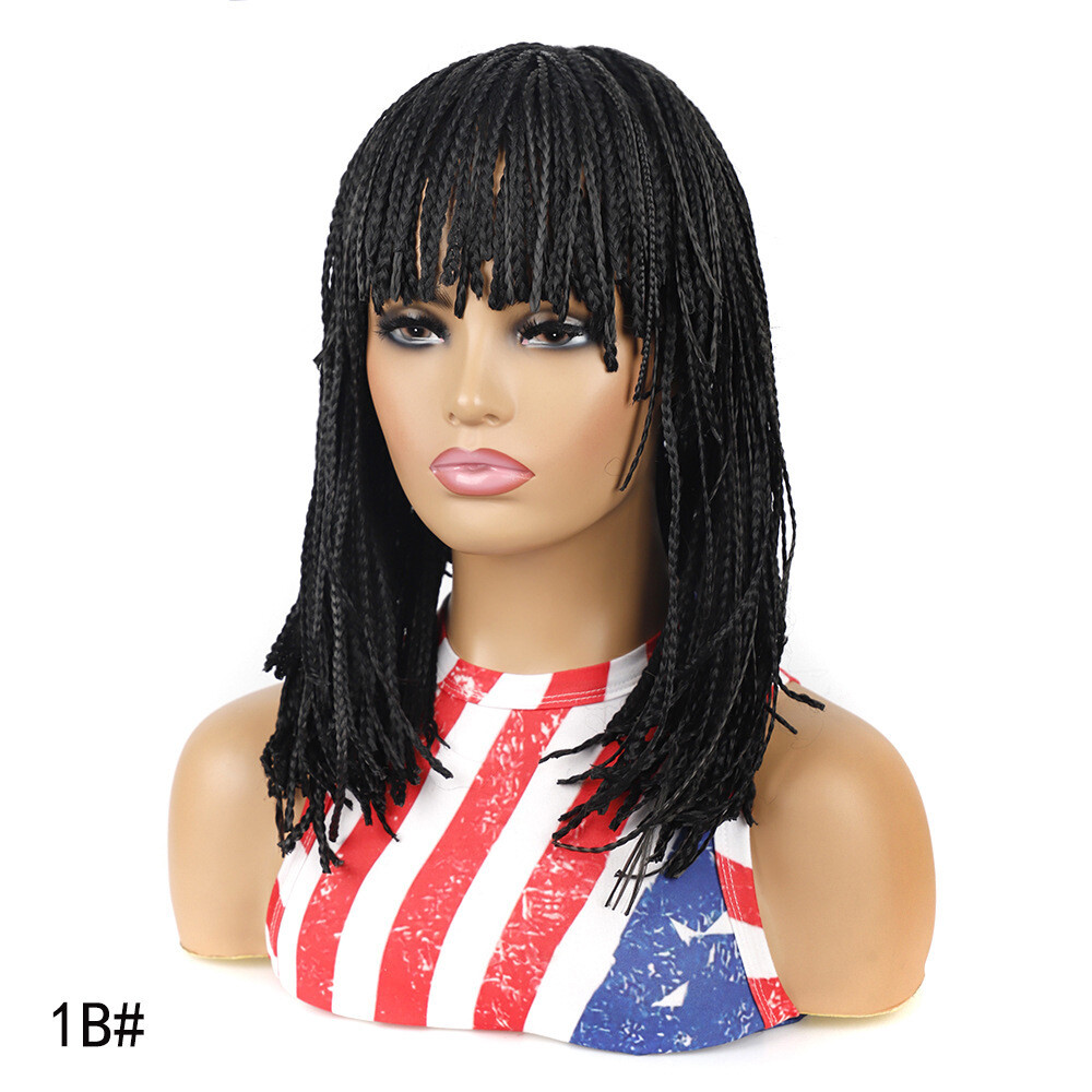 14″ Short BOB Braids Wigs for Women Jamaican Braids Wig for Black Women