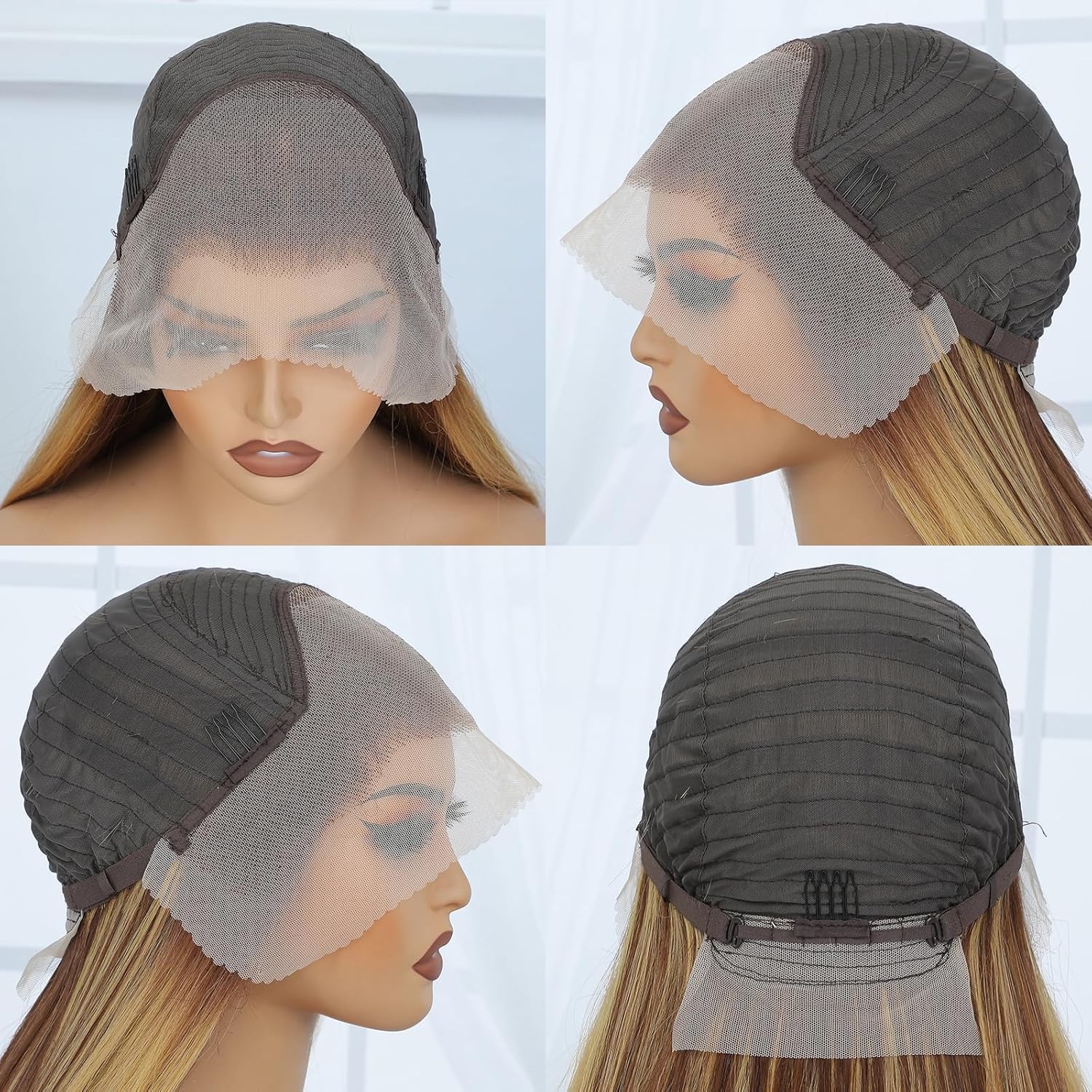 Heat-Resistant Honey Blonde Lace Front Wig – 180% Density & Versatile Style
