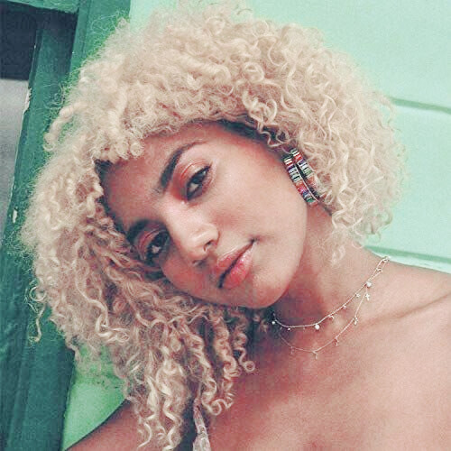 Short Curly Afro Wig With Bangs for Black Women Kinky Curly Hair Wig Afro Wigs