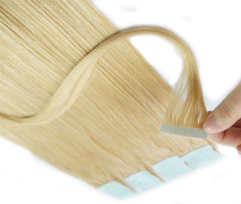 Real Remy Human Hair Extensions Tape In Skin Weft Seamless 16-26 Inch Ombre Hair
