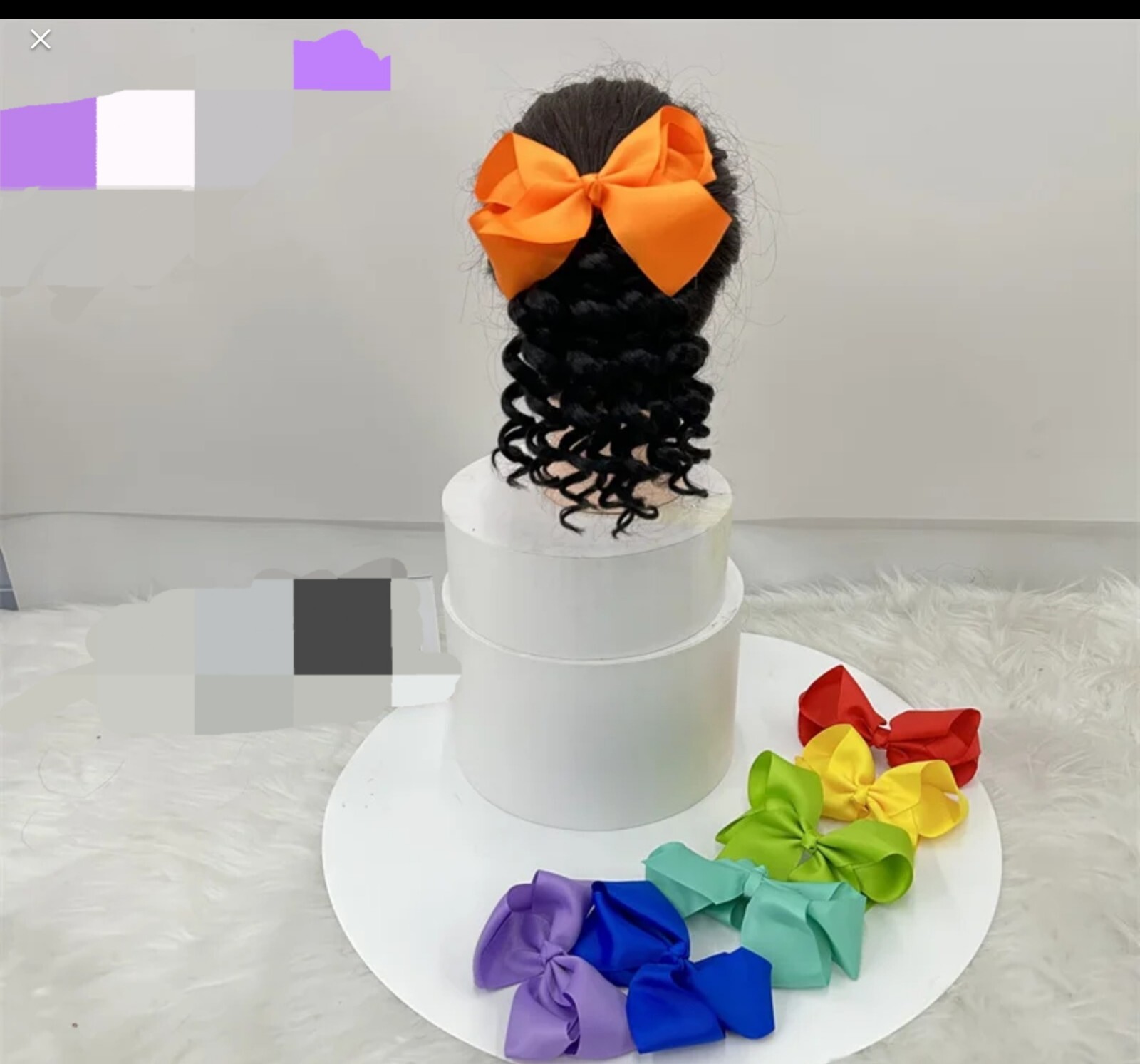 kids Deep Curl Ponytails