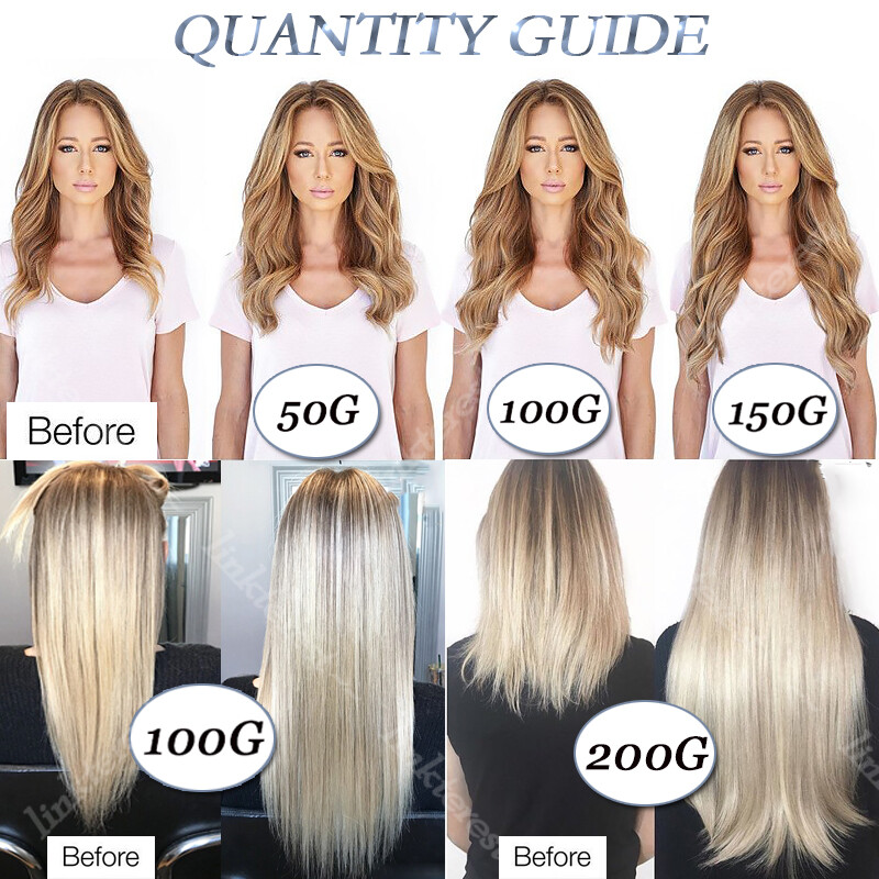 1G/S Micro Beads Link Micro Loop Ring Tip 100% Real Remy Human Hair Extensions