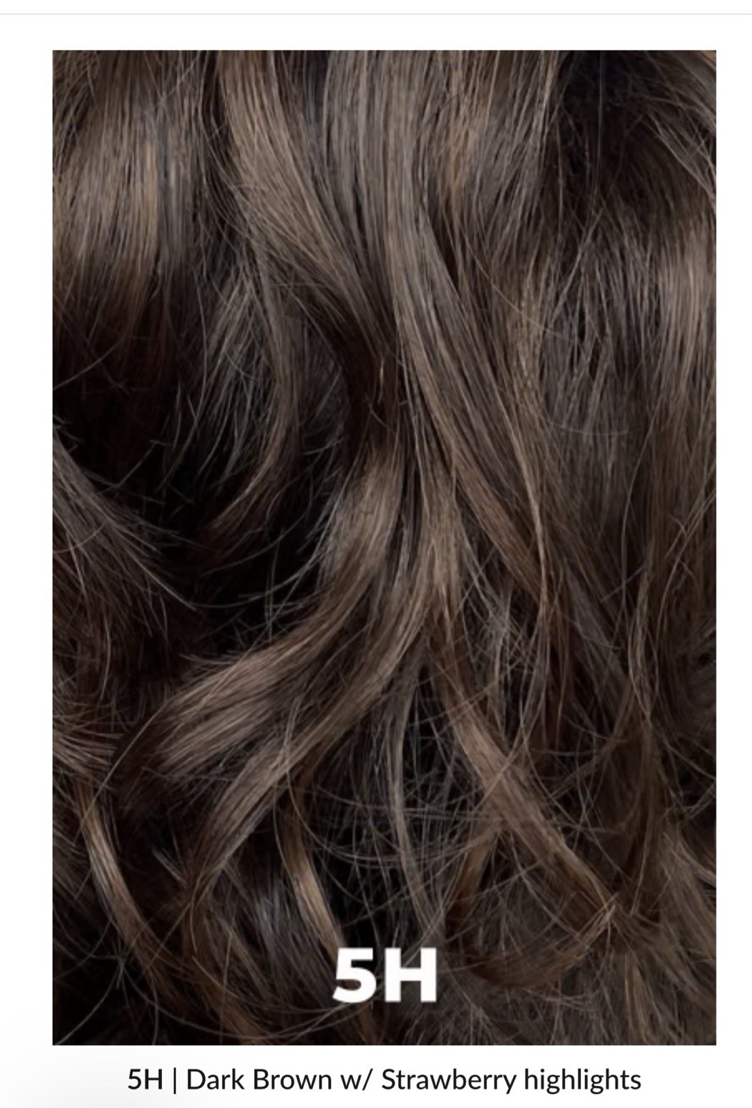 Henry Margu Jayde Bob Wig In 5H Dark Brown With Strawberry Highlights NWT