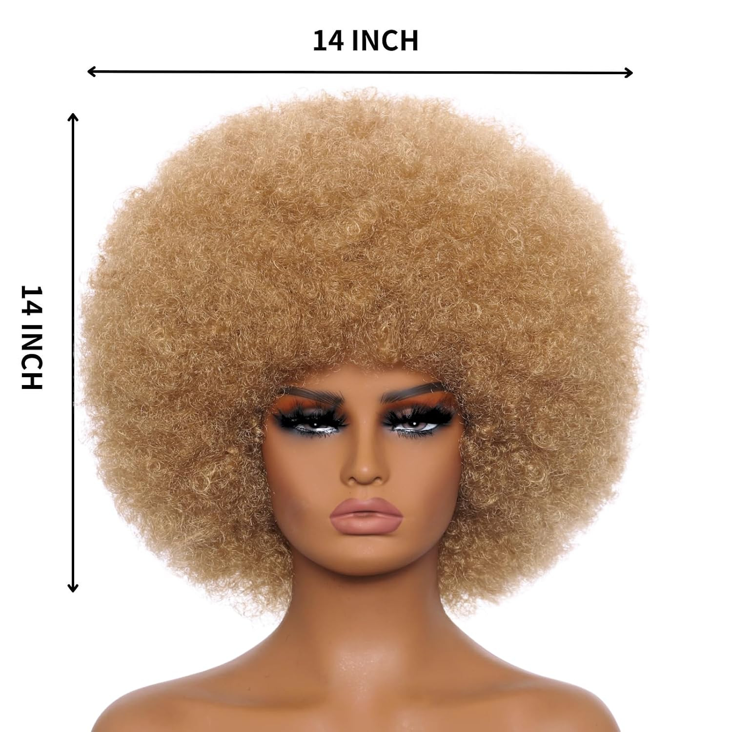 Afro Wigs for Black Women 70S Afro Curly Wigs Soft Natural Looking Fluff and Bou