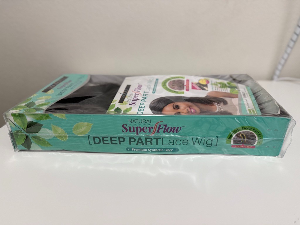 Janet Collection Natural Super Flow Deep Part Lace Wig Premium Synthetic Fiber