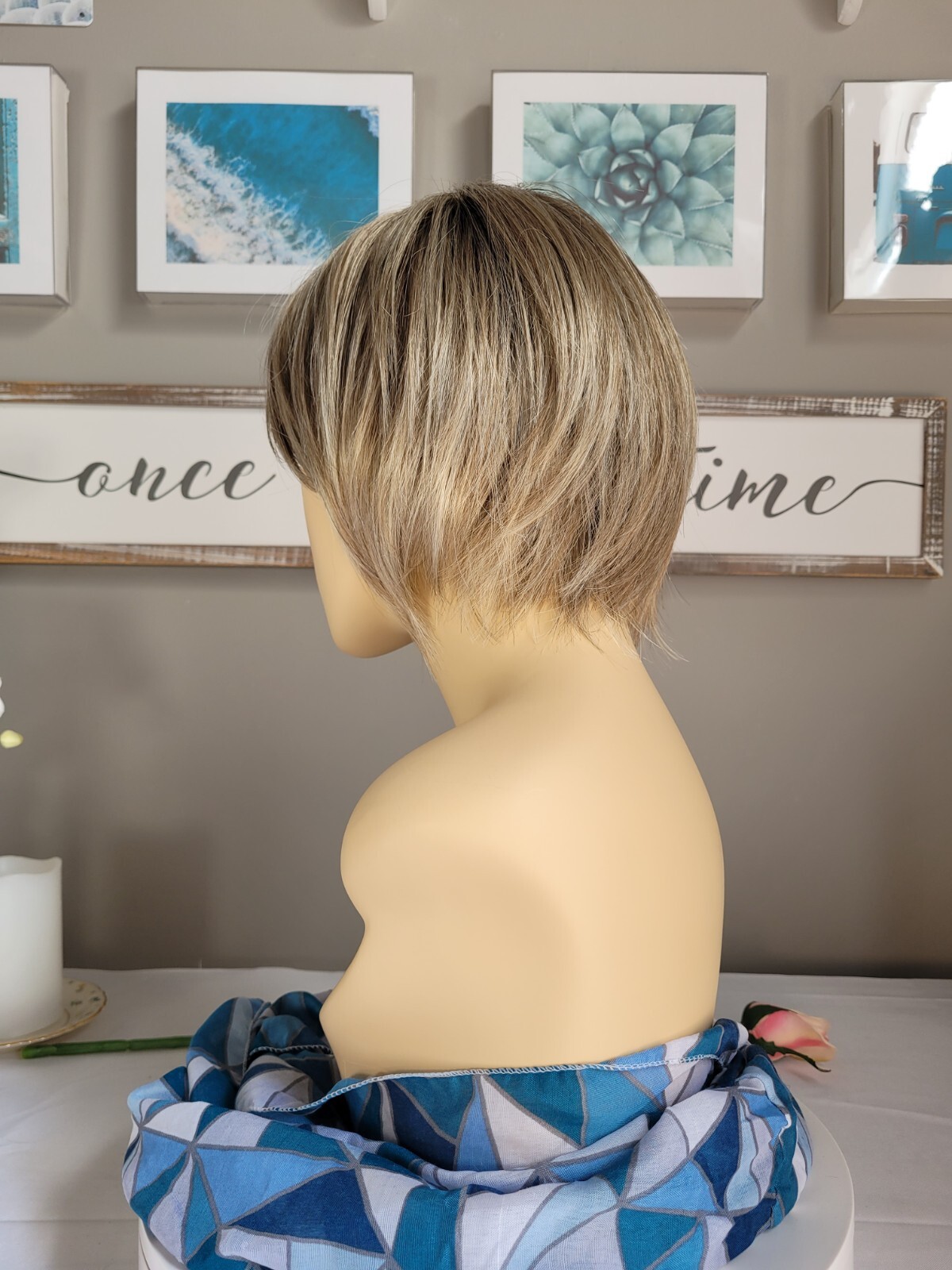 PAX Rene of Paris Short Bob Wig ROSE GOLD-R Medium Gold Blonde Flirty & Sassy 😉