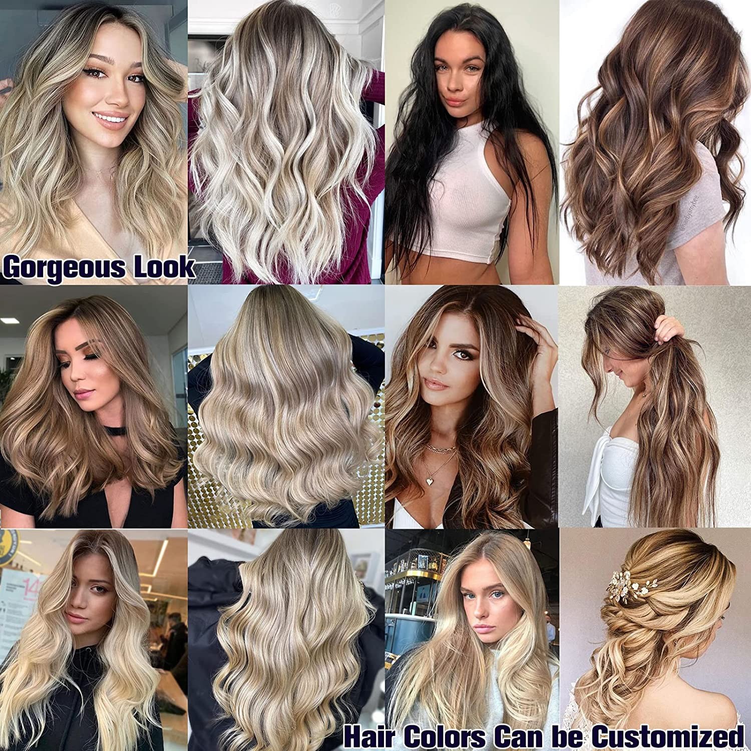 Double Weft Human Hair Extensions Sew In Weave European Remy Hair Thick Bundle
