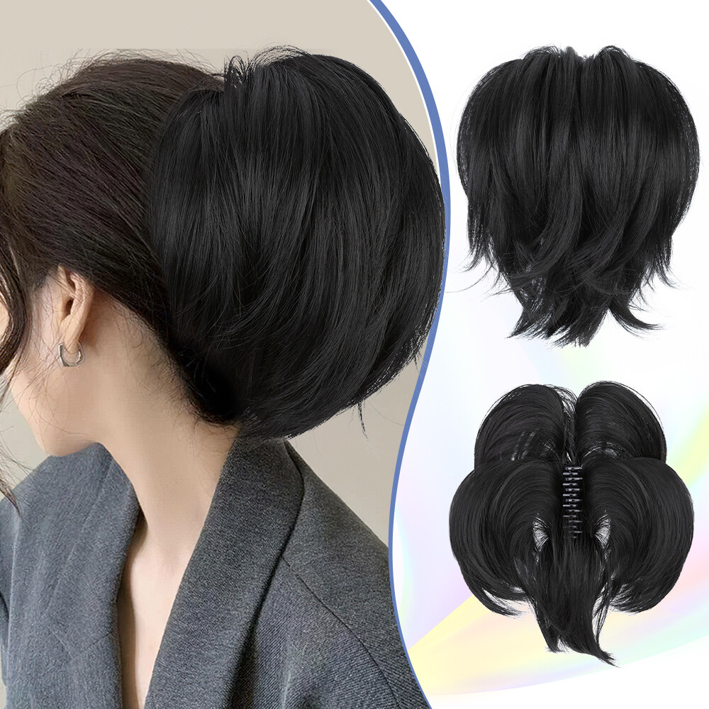 Thick 6″ Short Ponytail Hair Clip In As Human Claw On Pony Tail Hair Extension