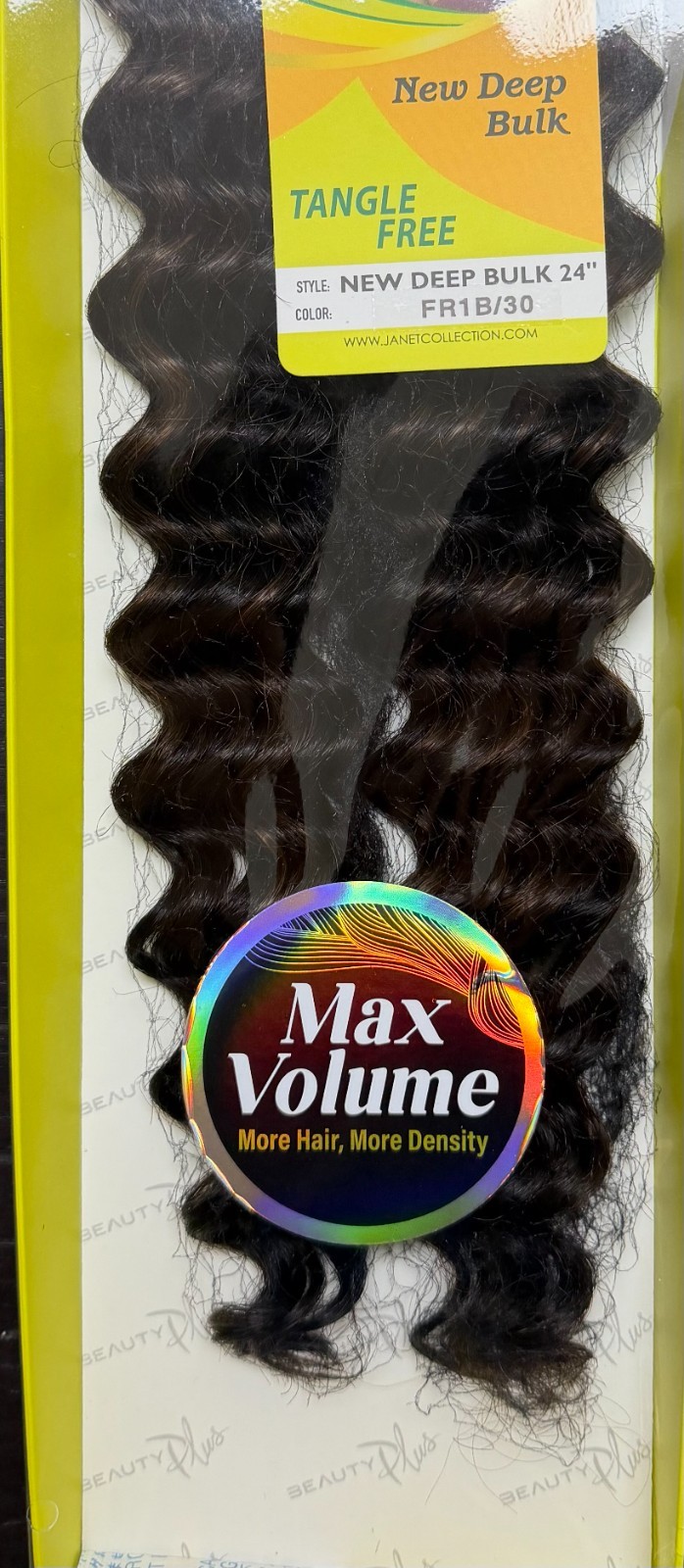 Janet Collection 100% Human Hair for Braiding NEW DEEP BULK 24″