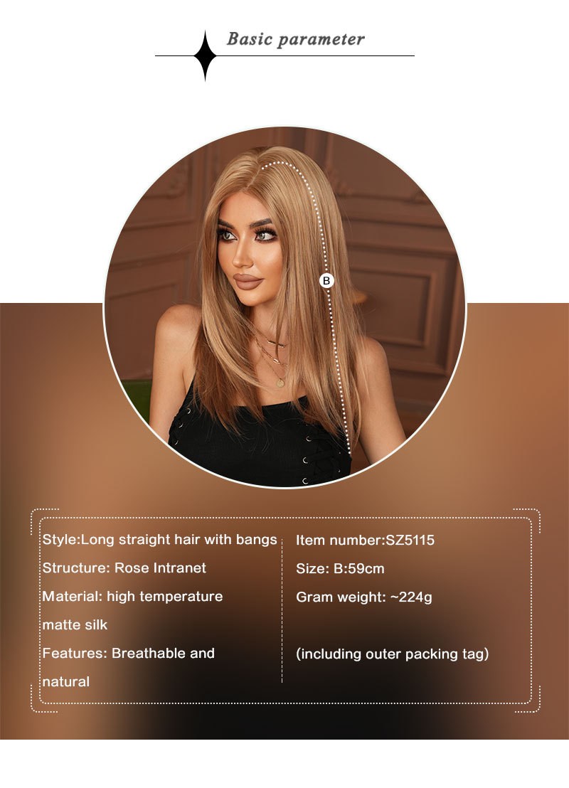 Blonde Retro Wig with Layers T Lace Synthetic Wig Straight Bob Inward Ends 23”