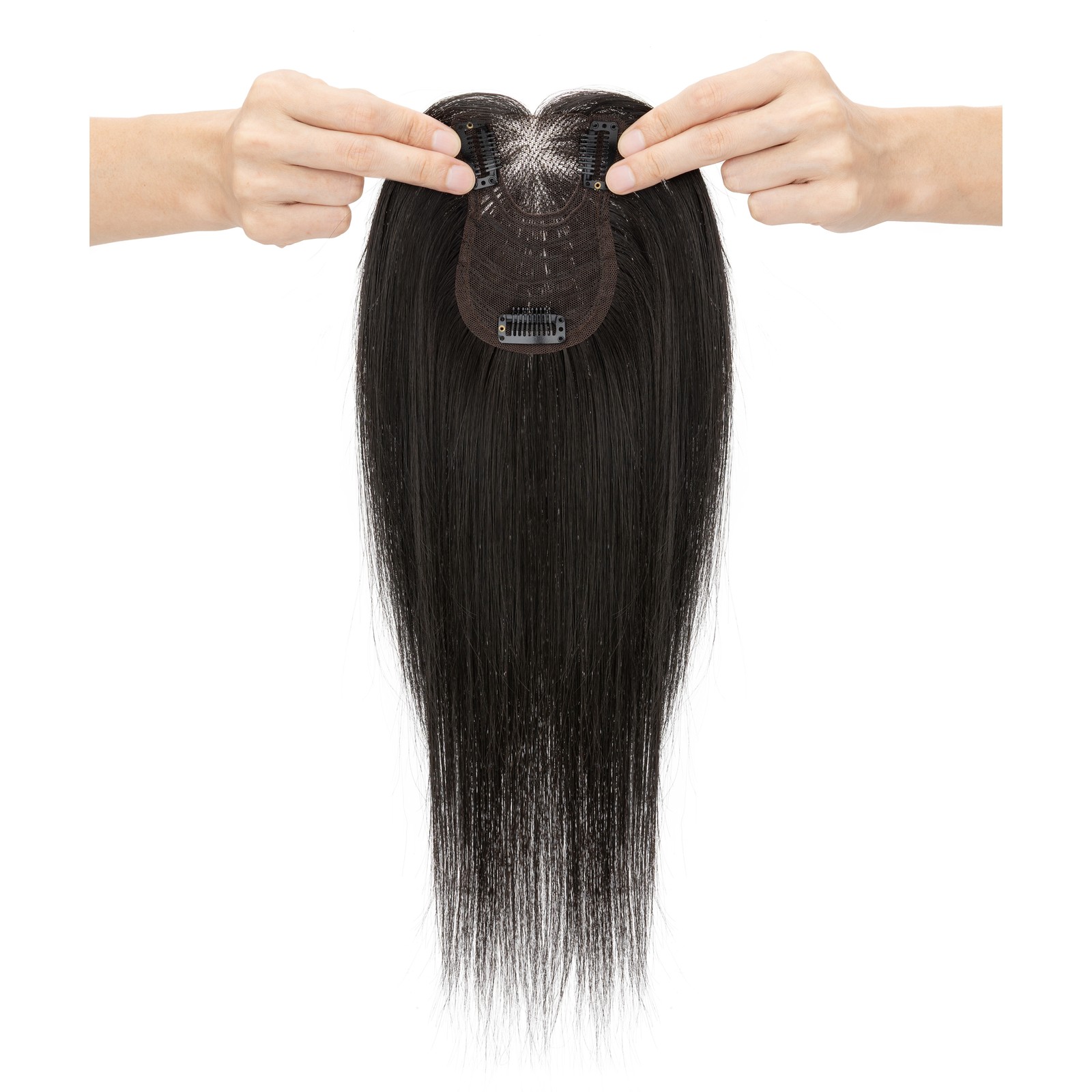 Natural Women Topper Human Hair Replacement Toupee Systems Top Piece Extensions