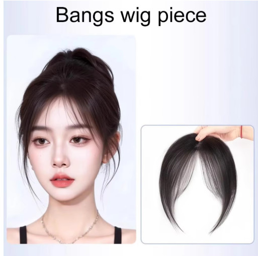Hair Extensions Clip-in Fringe for Women’s Sideburn Clip-in Bang Front Hairpiece