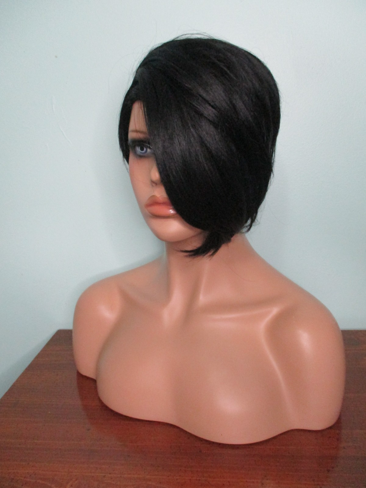 2″ – 8″ black asymmetrical disconnected pixie WIG by MODEL MODEL