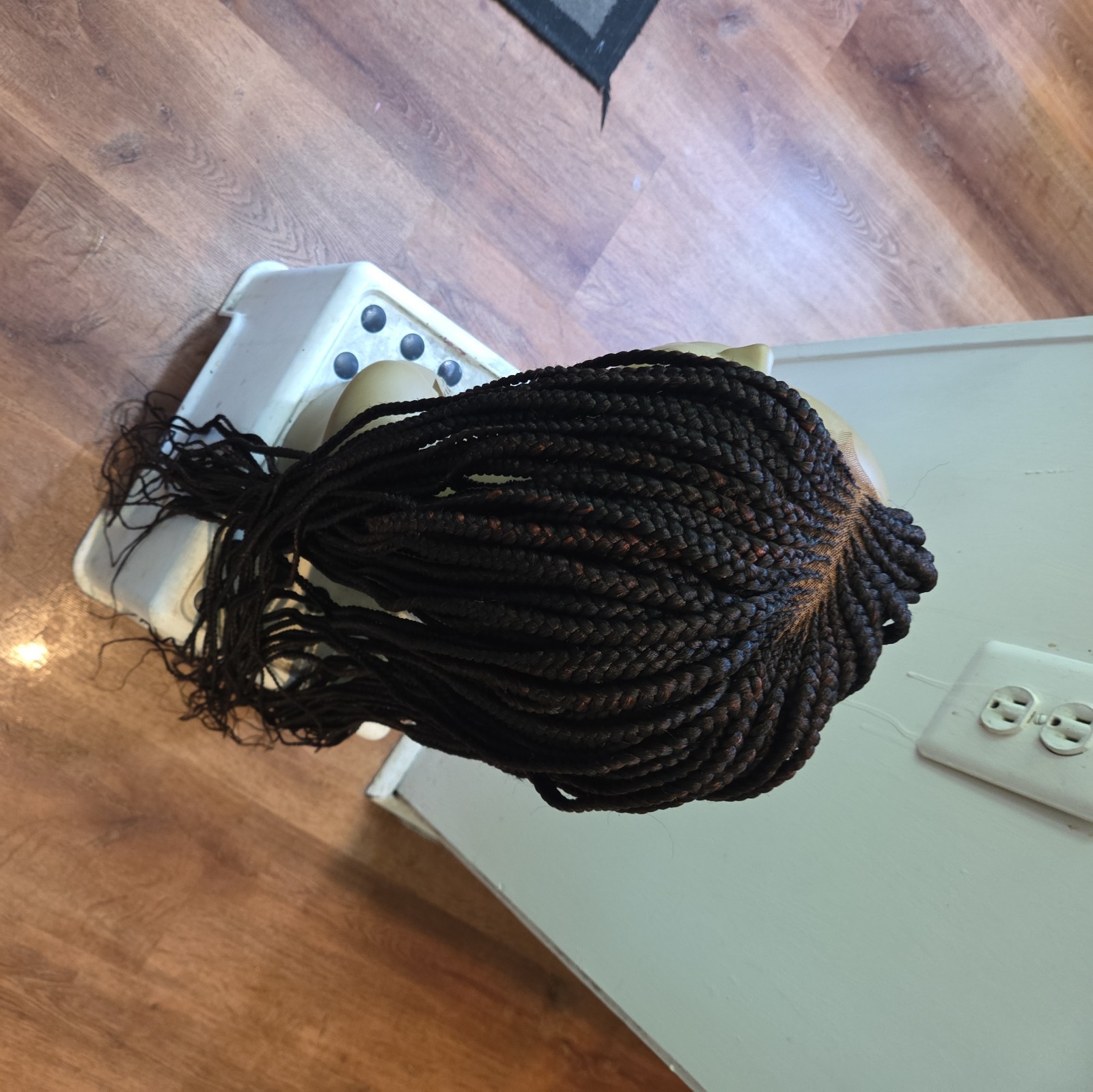 Braided Wig For Black Women Cornrow Braids Lace Front Synthetic Fiber