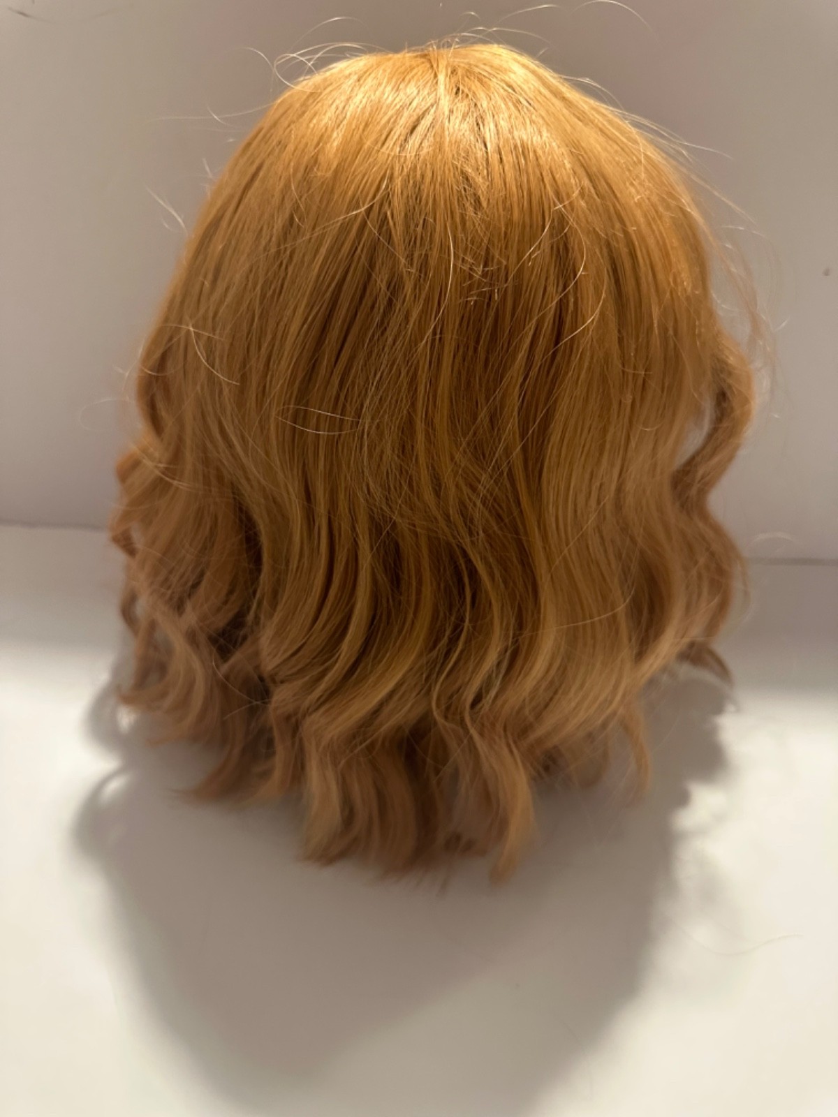Honey Blonde Wavy Bob Wig with Bangs 12” Soft Glam Full Ready to Wear Synthetic