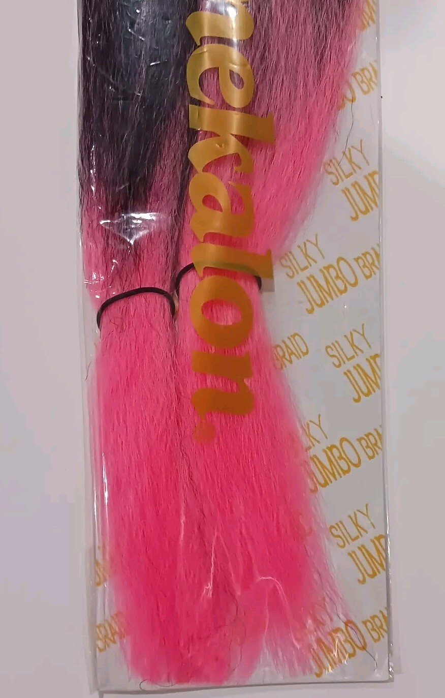 x2 Pink Ombre Kanekalon Jumbo Braiding Hair Extension 24″ Synthetic 100 TTPin