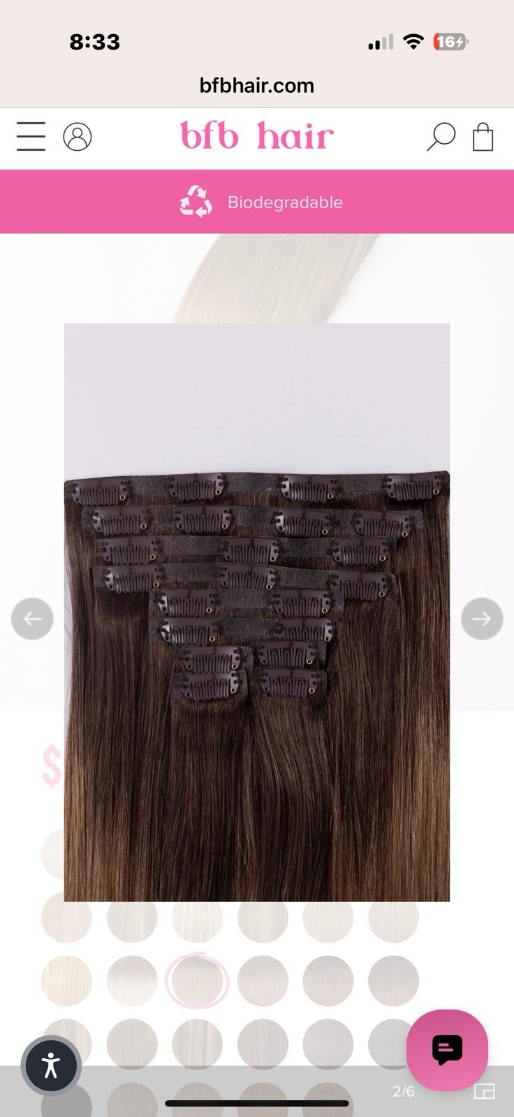 BFH BAREFOOT HAIR HONEY DIPPED 21” 10 SEAMLESS CLIPS 160 GRAMS NEW IN POUCH Y2K
